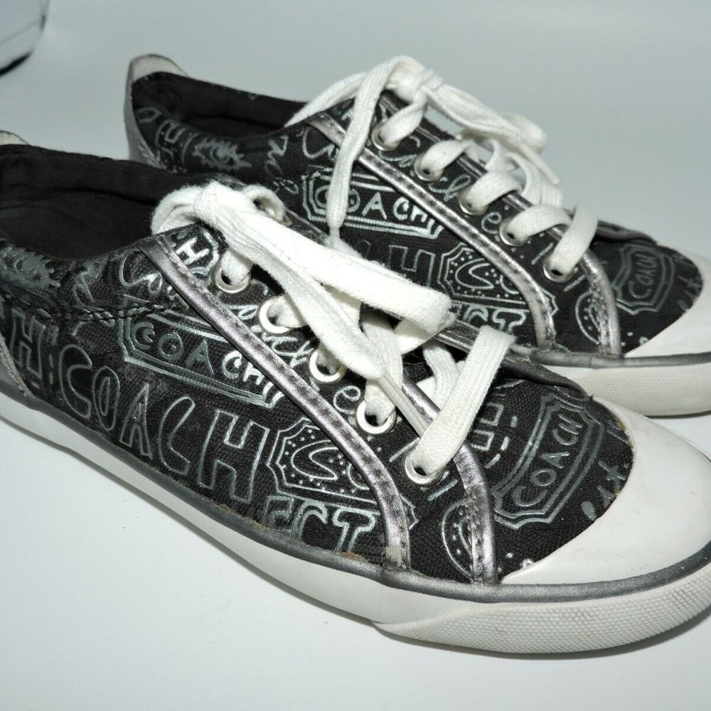 Coach New York Lace Up Sneaker Shoes Women's Size 6 B